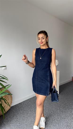 Caldo Zra Model Fermuar Detaylı Jean Elbise