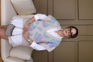 Nakışlı Karışık Desen Süveter 