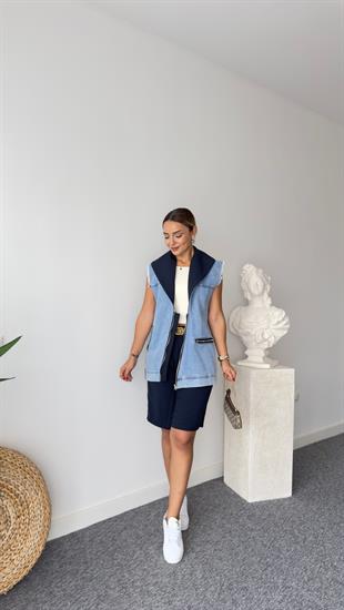 Tinel Kot Garnili Yelekli Takım