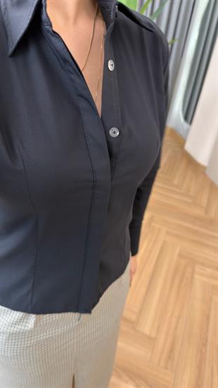 Siyah Slim Fit Gömlek