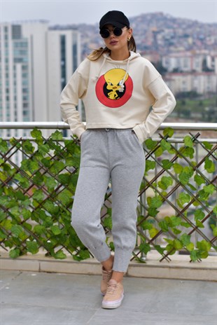 Tweety Baskılı Sweatshirt