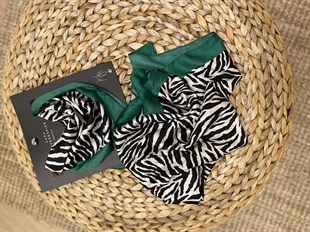 Orjinal Marka Zebra Desenli Fular