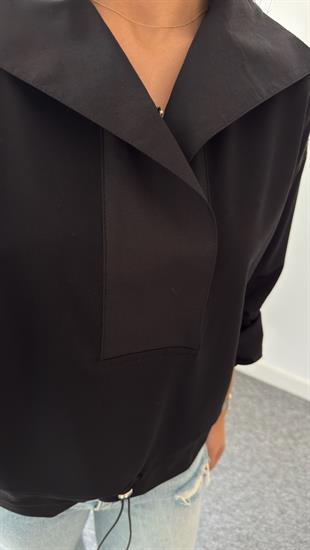 Ellis Ntwrk Model Gömlek Yaka Siyah Sweat