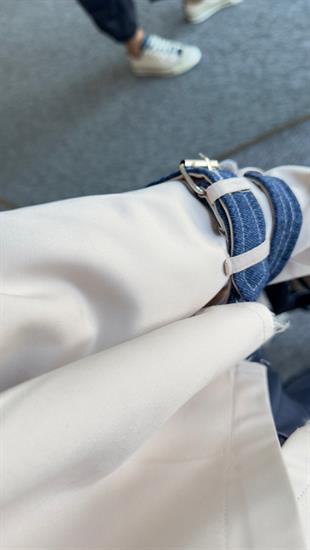 Orj Model Denim Detay Bej Ceket