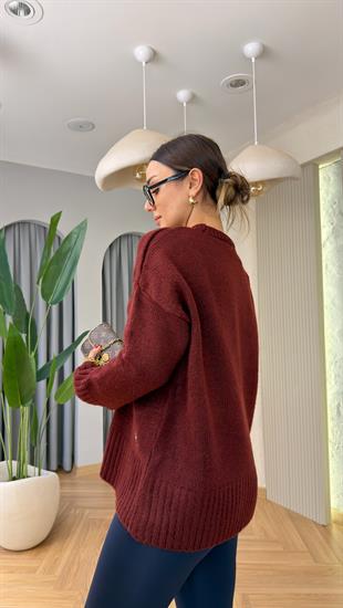 Bordo Teddy Triko Kazak