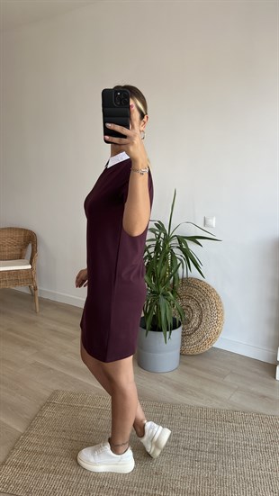 Orijinal Marka Gömlek Yaka Detaylı Elbise