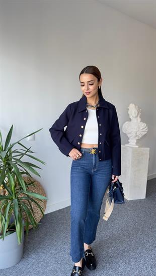 Gold Düğme Zra Model Laci Kaşe Ceket