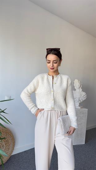 Bej Teddy Hırka