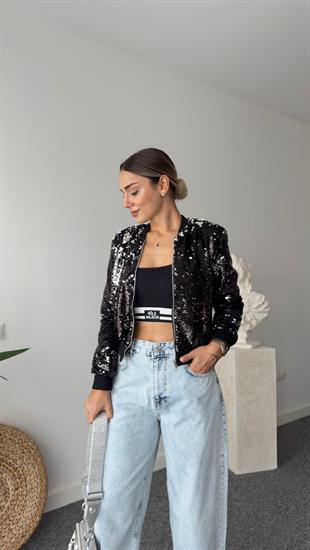 Zra Model Siyah Pullu Ceket