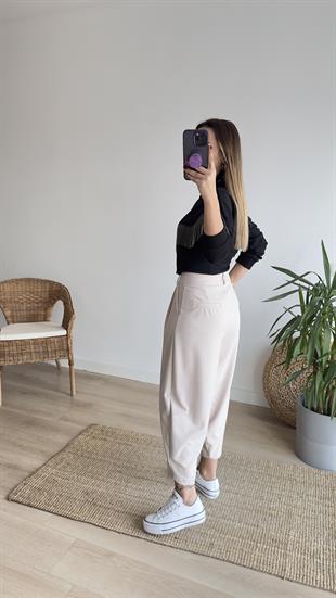 Şalvar Model Bej Pantolon