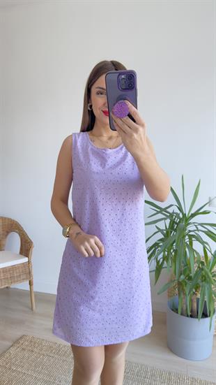 Violet Lila Orj Marka Fisto Elbise  