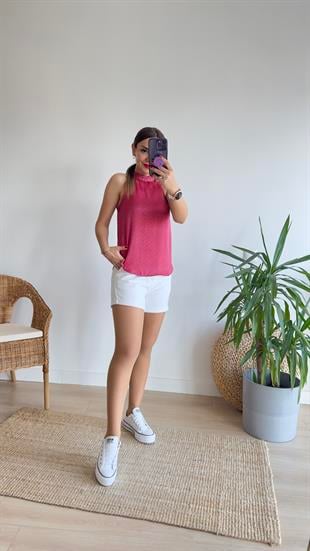 Orj Marka Boyundan Bağlamalı Bluz