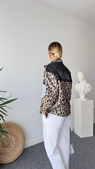 Jovan Kot Garnili Leopar Ceket
