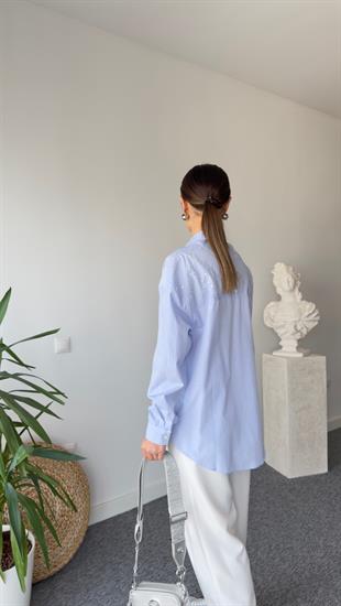 Vera Orj Model TaşIı Mavi Gömlek