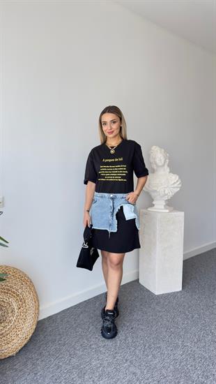 Tws Model Kot Garnili Penye Elbise 