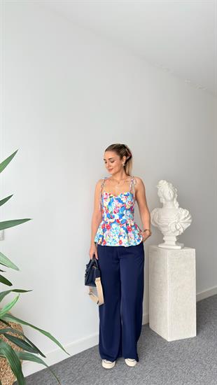 Melia İp Askılı Renkli Bluz