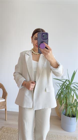 Bona Zra Model Keten Ceket