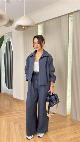 Charlo Lacivert Pantolon Ceket Takım