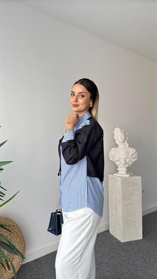 Gilbert Kot Garnili Çizgili Gömlek