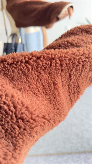 Orj Marka Renk Geçişli Peluş Ceket