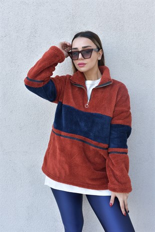 Yarım Fermuar Polar Sweat