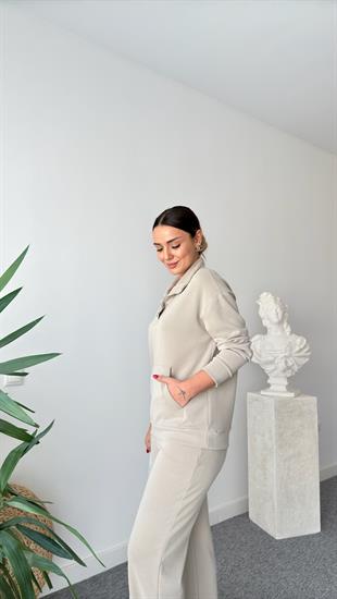 Bej Lavri Çıtçıtlı Modal Takım