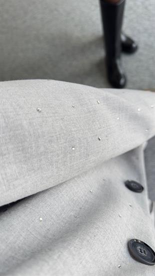 Bonia Taşlı Gri Blazer Ceket