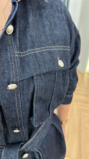 Lacivert Verve Kuşaklı Massi Jean Takım 