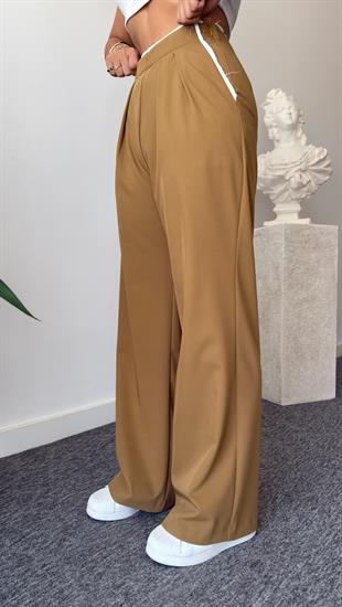 Camel Ratto Beyaz Renk Geçişli Pantolon