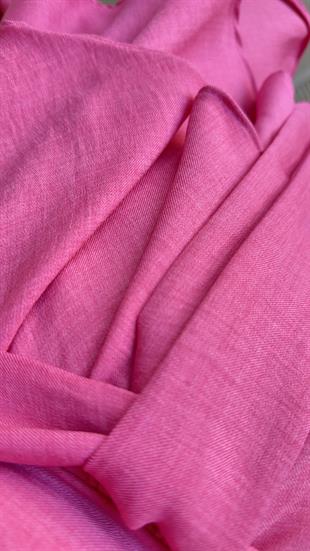 Pembe Katlı Balon Kol Elbise