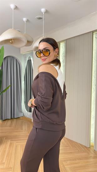 Kahve Purina Atlet Detaylı Modal Takım