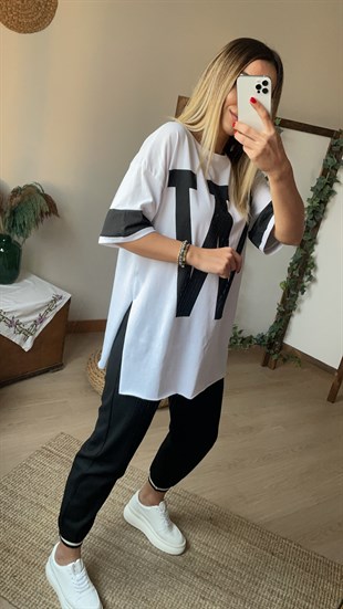 W Beyaz Tshirt	
