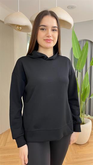 Gowna Yan Yırtmaçlı Modal Sweat