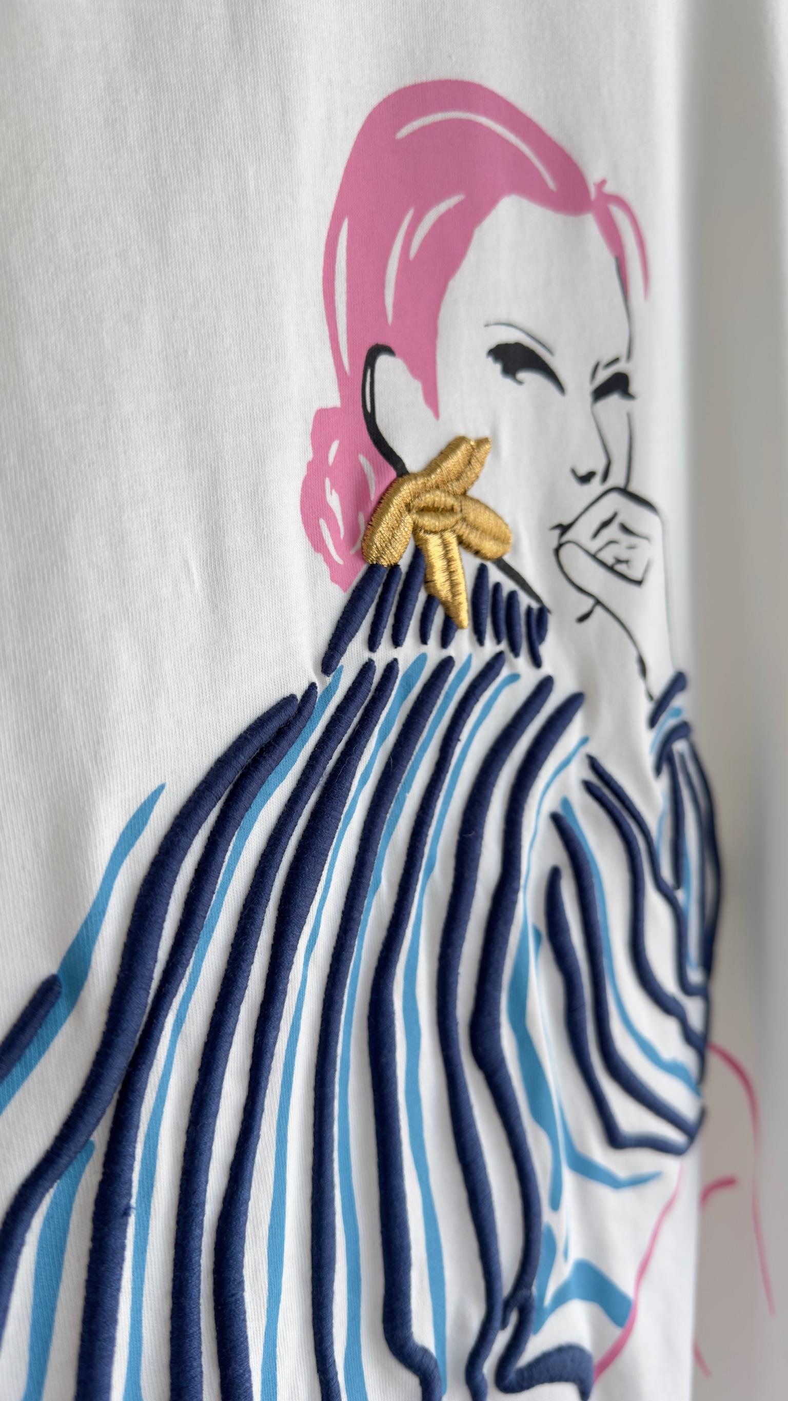 Avol Kız Baskı Beyaz Tshirt