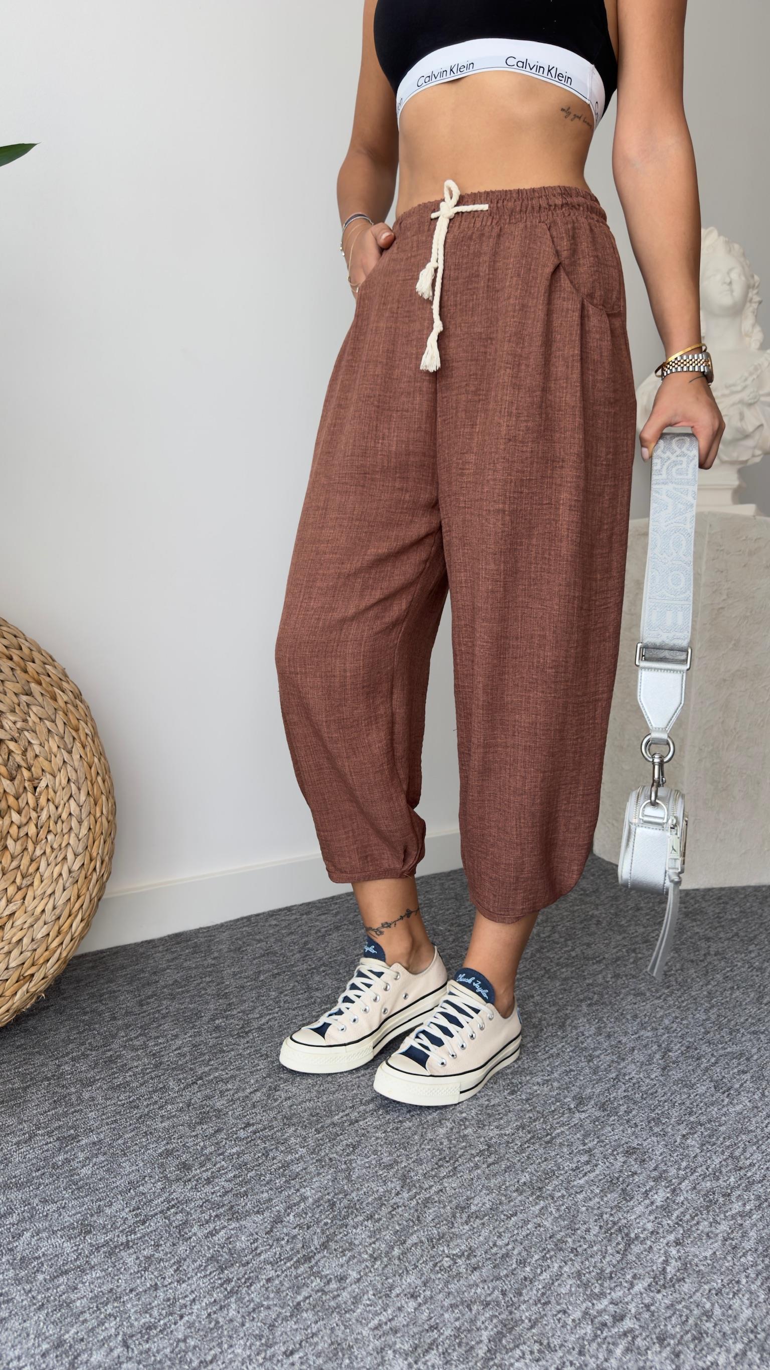 Kahve Şalvar Model Pantolon