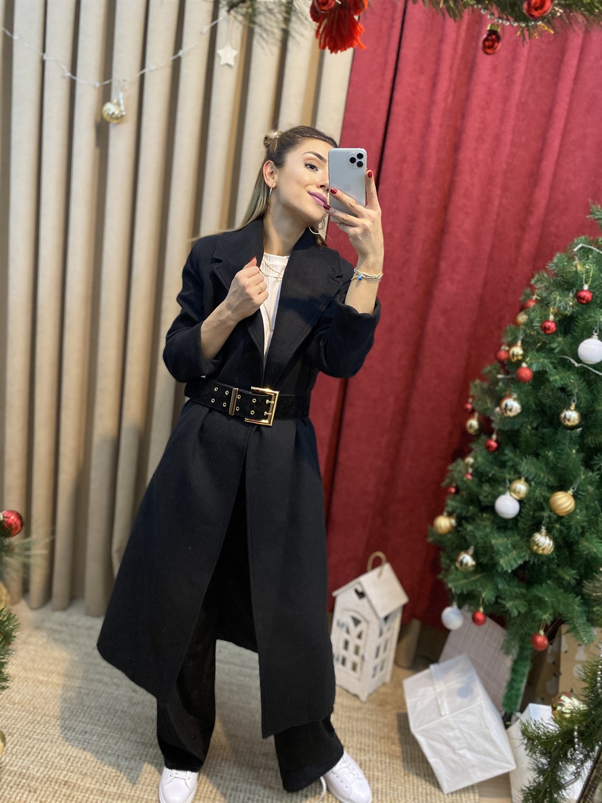 Süet Gold Toka Kemer