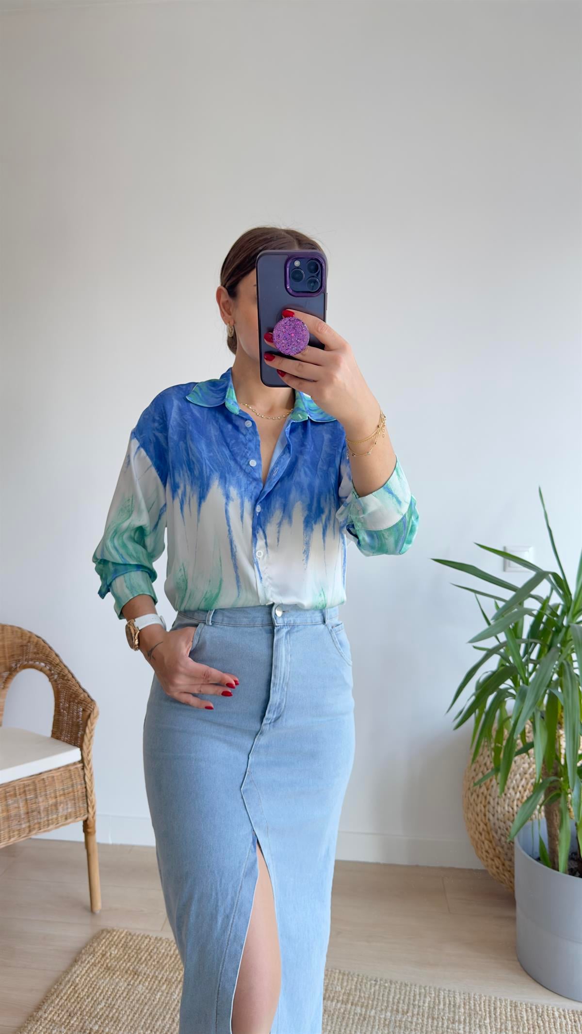 Bold Zra Model Batik Desen Gömlek
