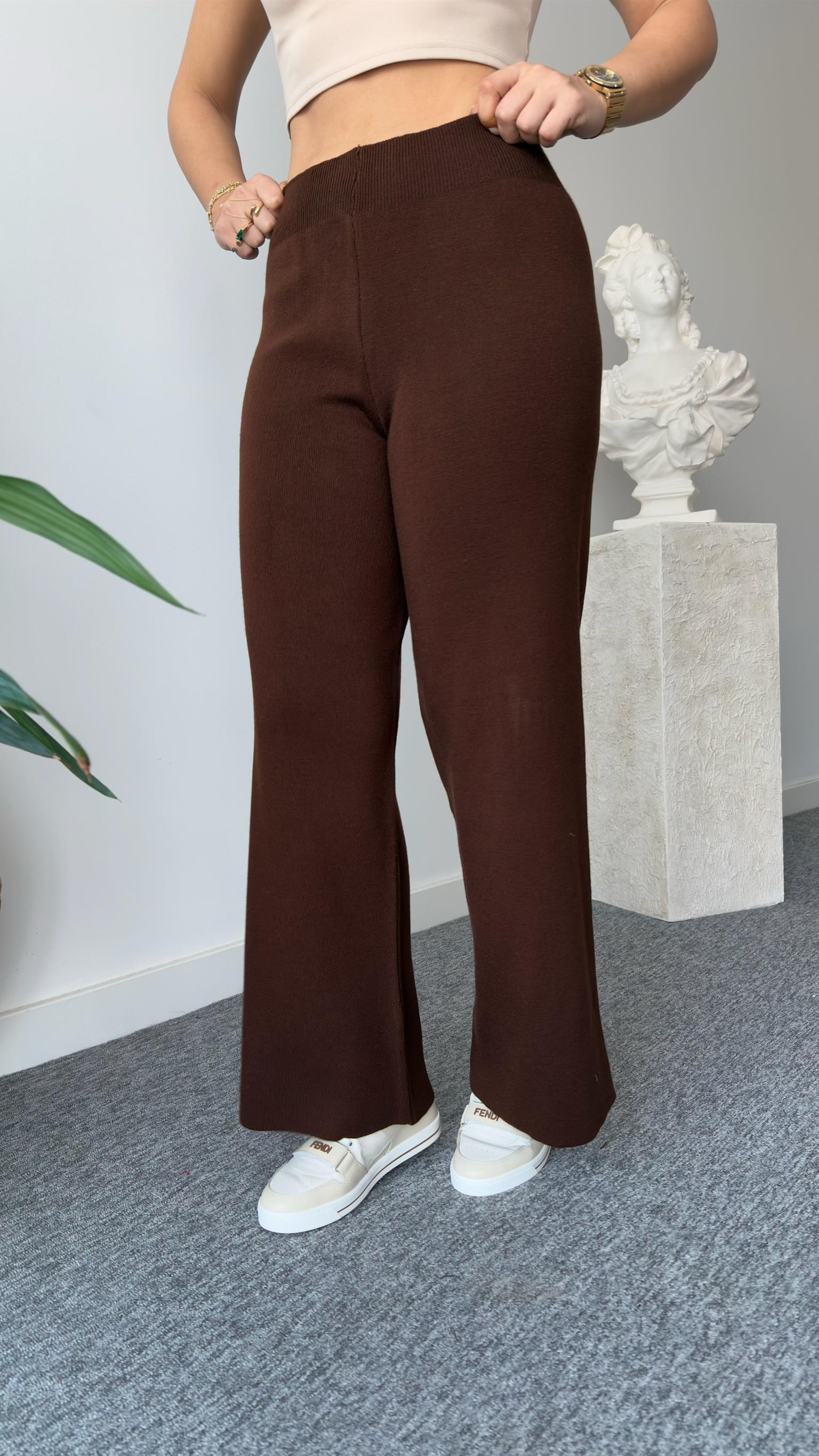 Kahve Danes Triko Pantolon