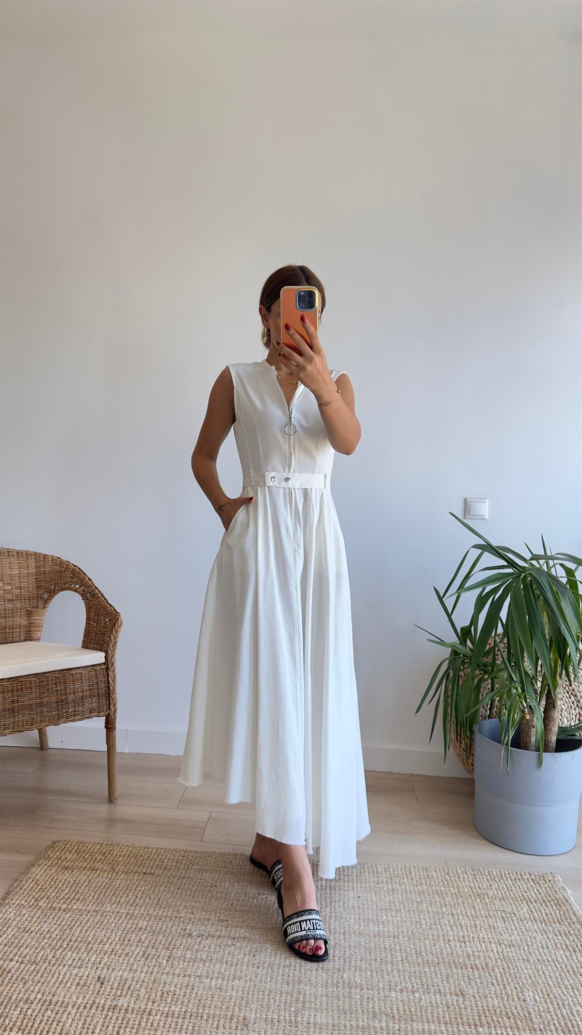 Sem Zra Model Asimetrik Premium Elbise