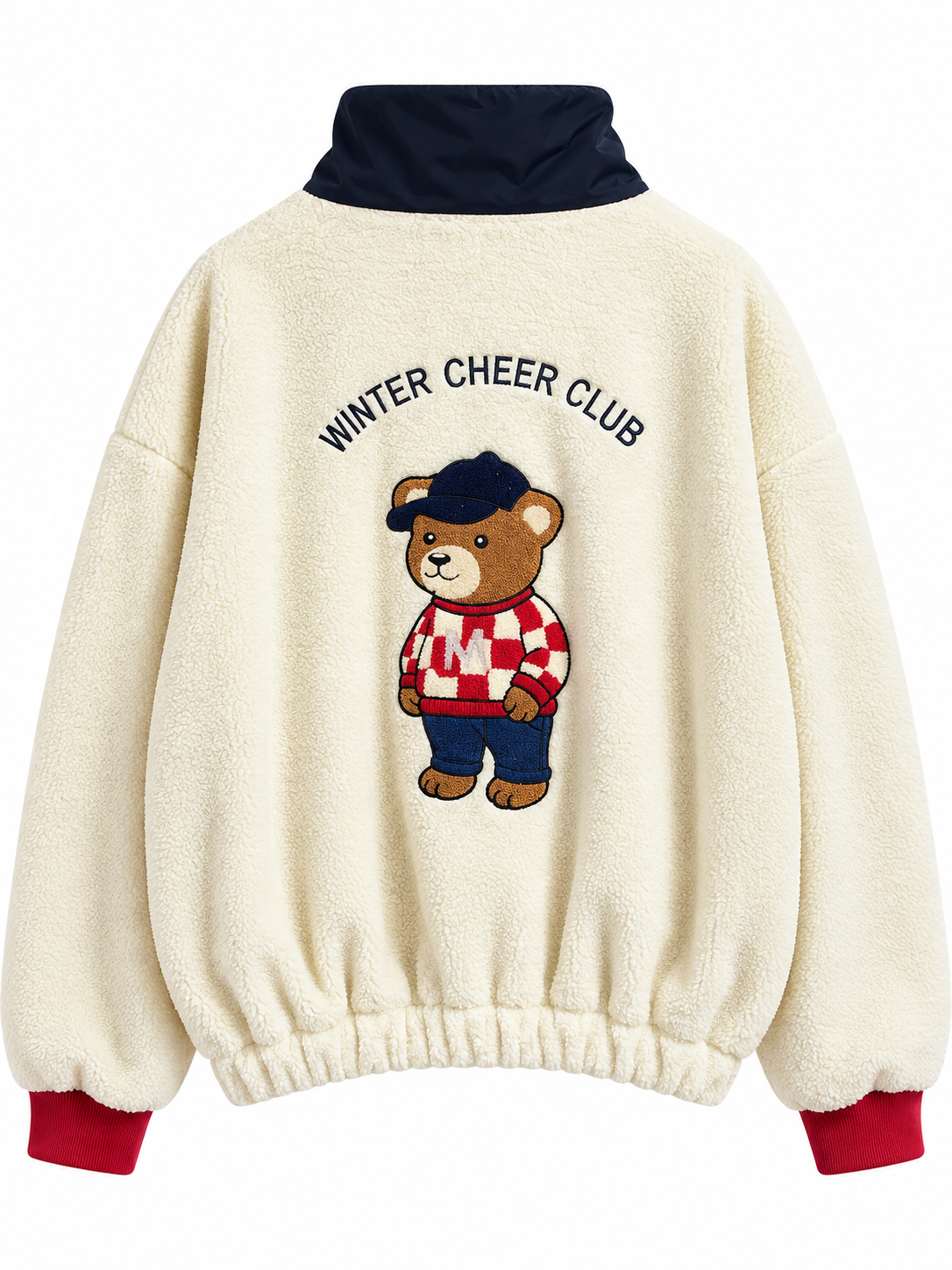 Viral Sırt İşlemeli Teddy Sweatshirt(ÖN SİPARİŞ ÜRÜNÜ)