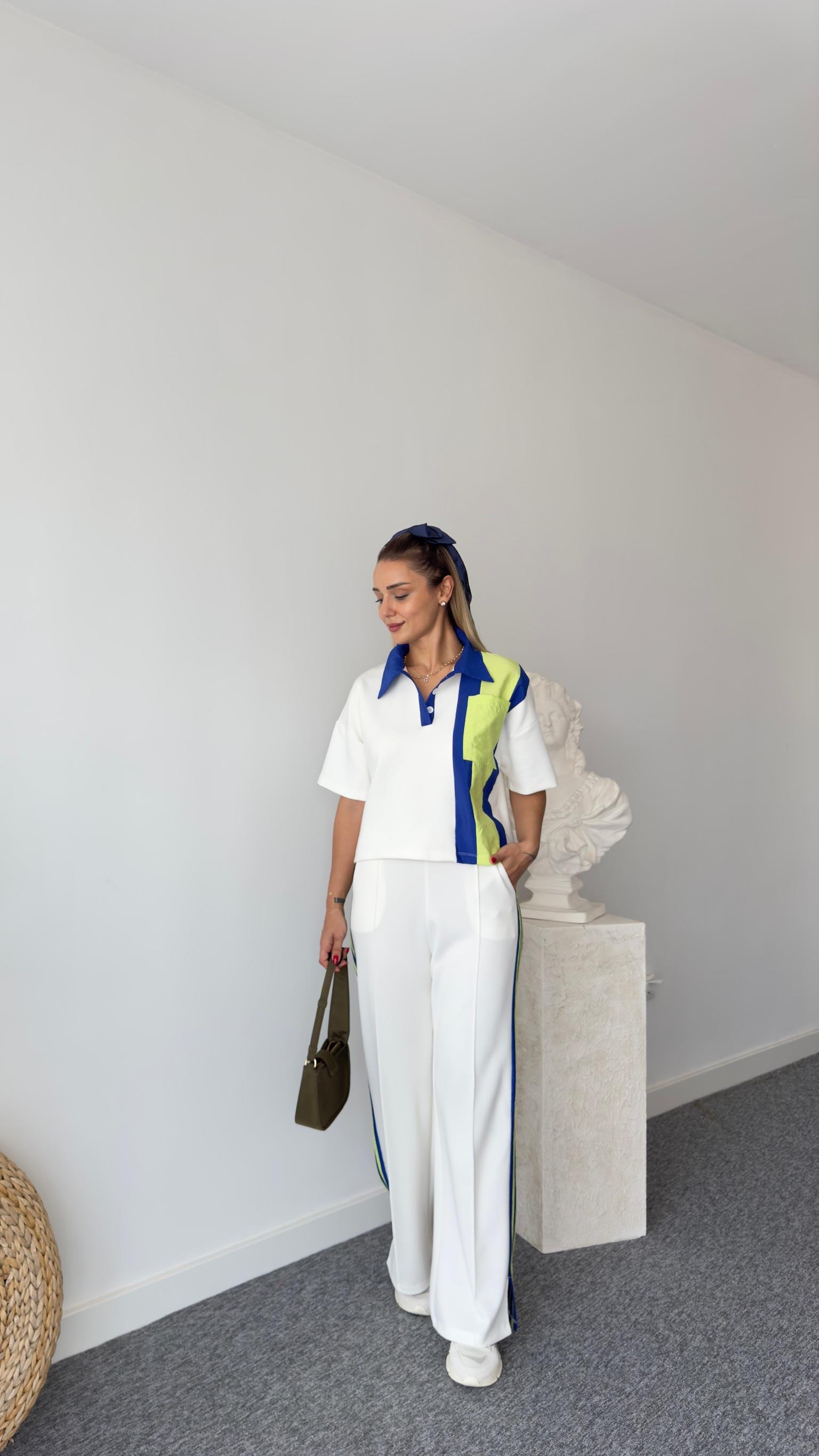 Landy Premıum Neon Renk Geçişli Modal Takım