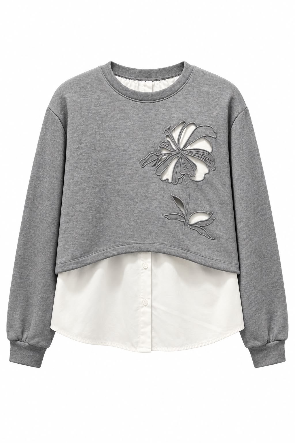 Gri Linas Orj Model Çift Parça Sweatshirt