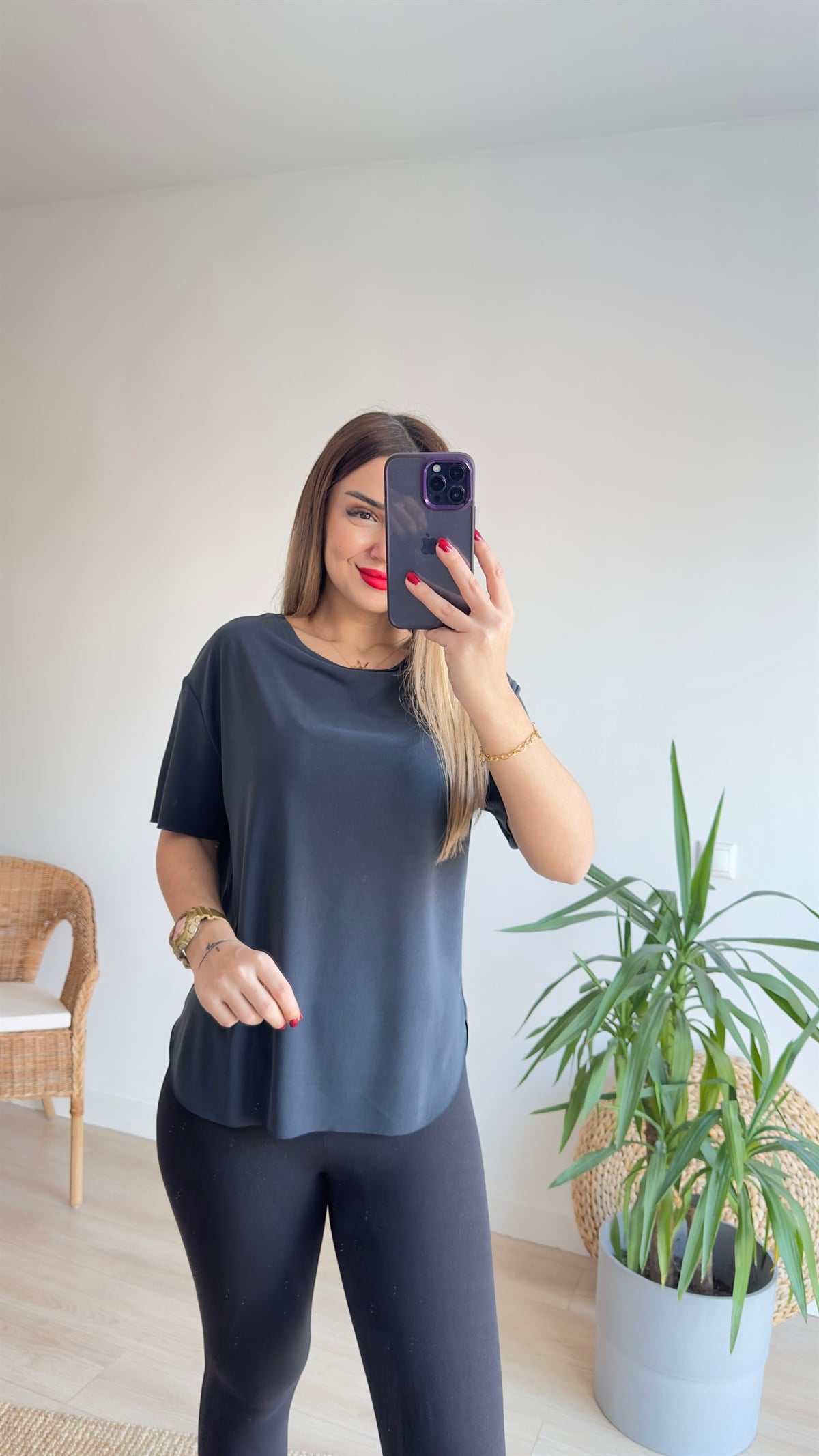 Dikişsiz Modal Kumaş Tshirt