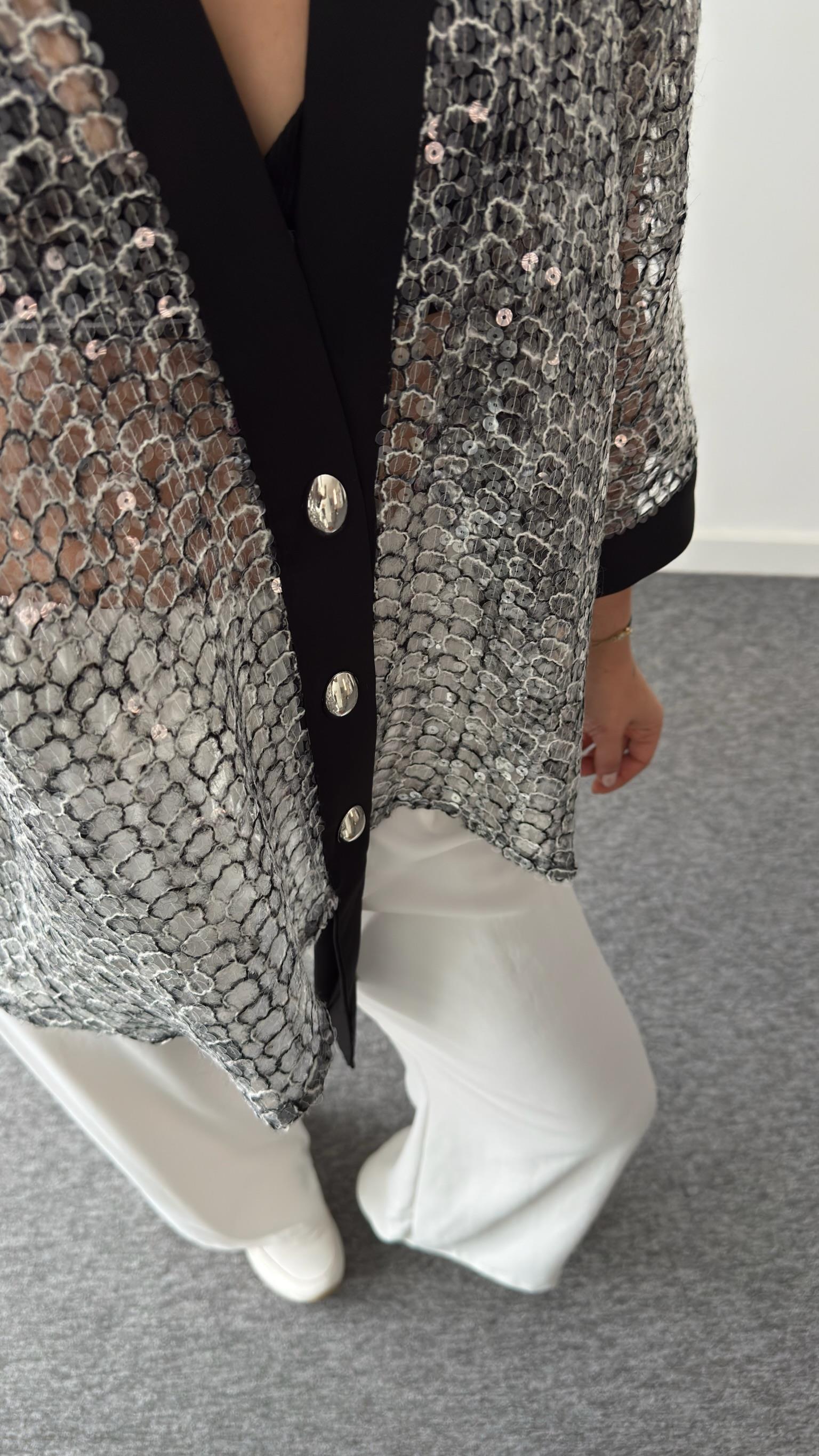 Parıltılı Tasarım Kimono Ceket