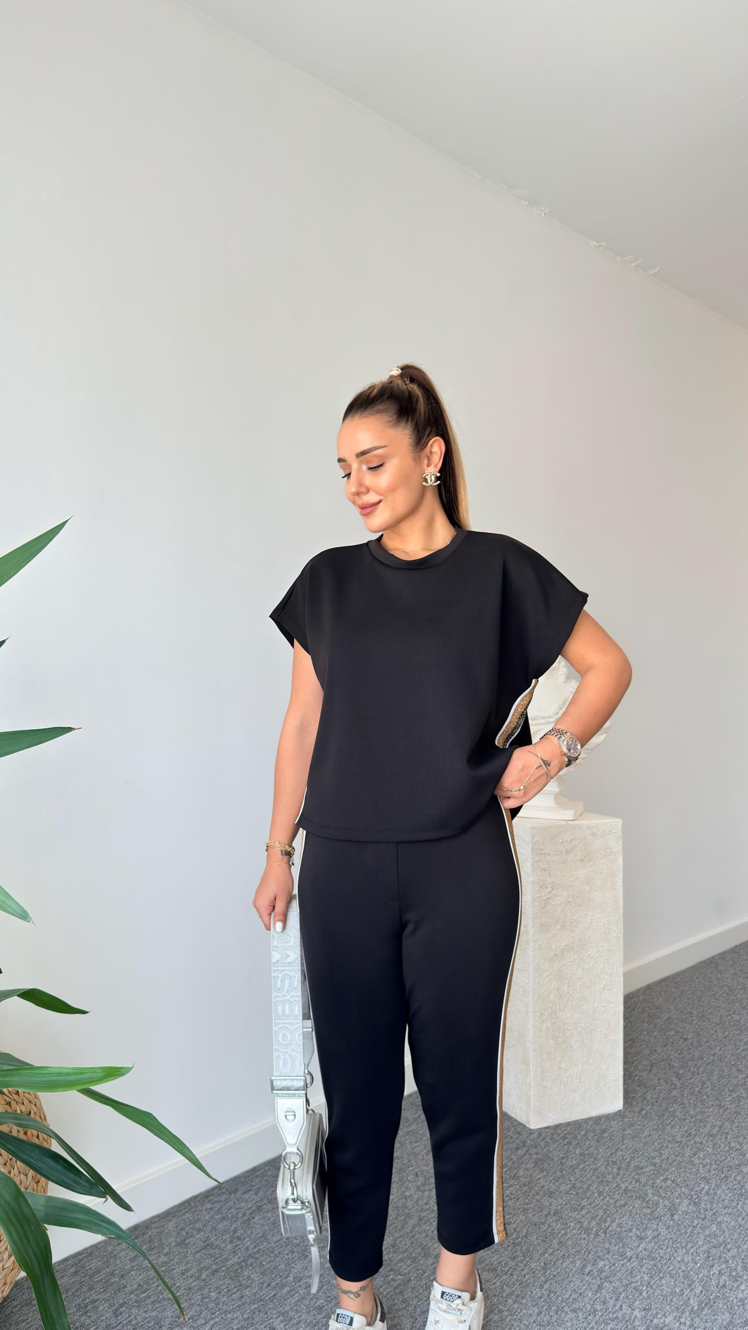 Siyah Ober Sim Şertili  Modal Takım