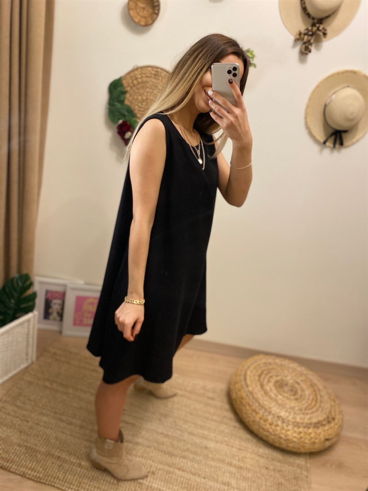 Siyah Çan Elbise