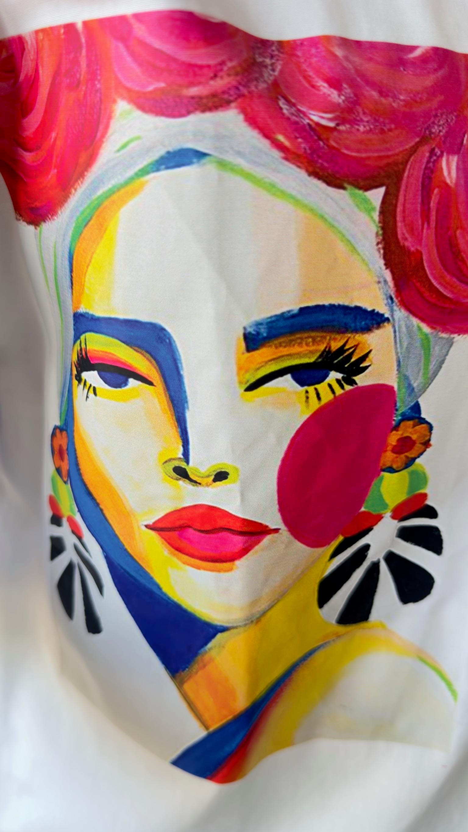 Clew Kadın Figürlü Çift Renk Gömlek