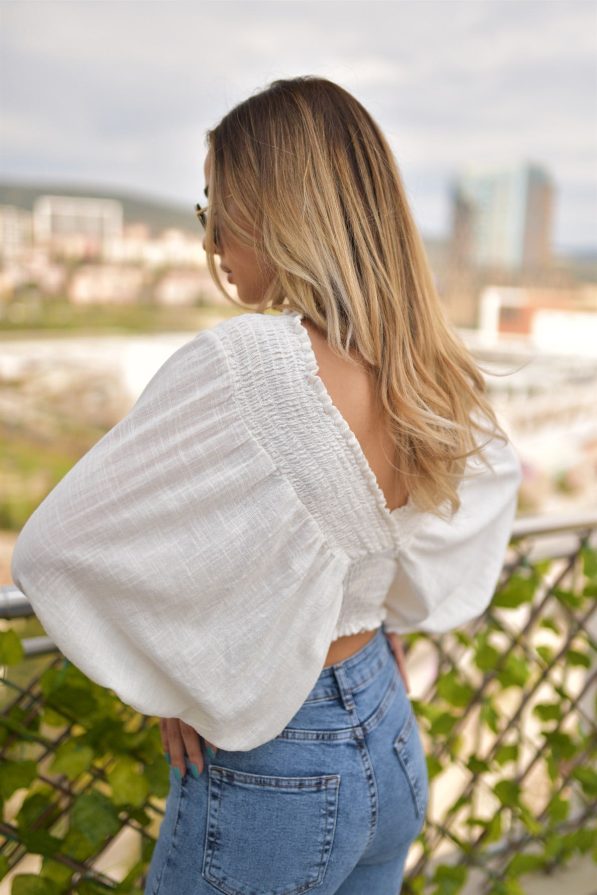 Balon Kol Keten Bluz