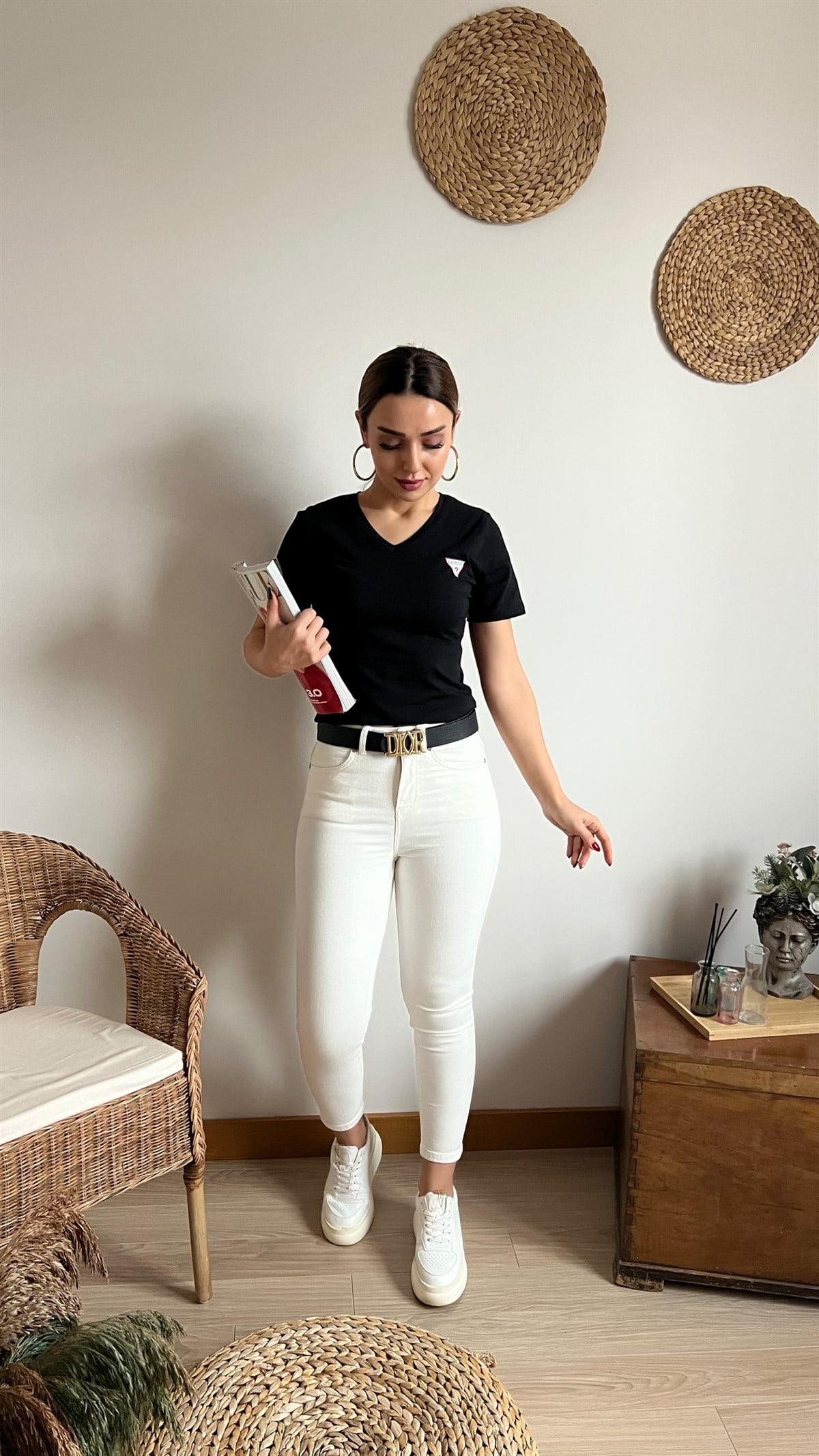Orijinal Marka Siyah Basic Tshirt