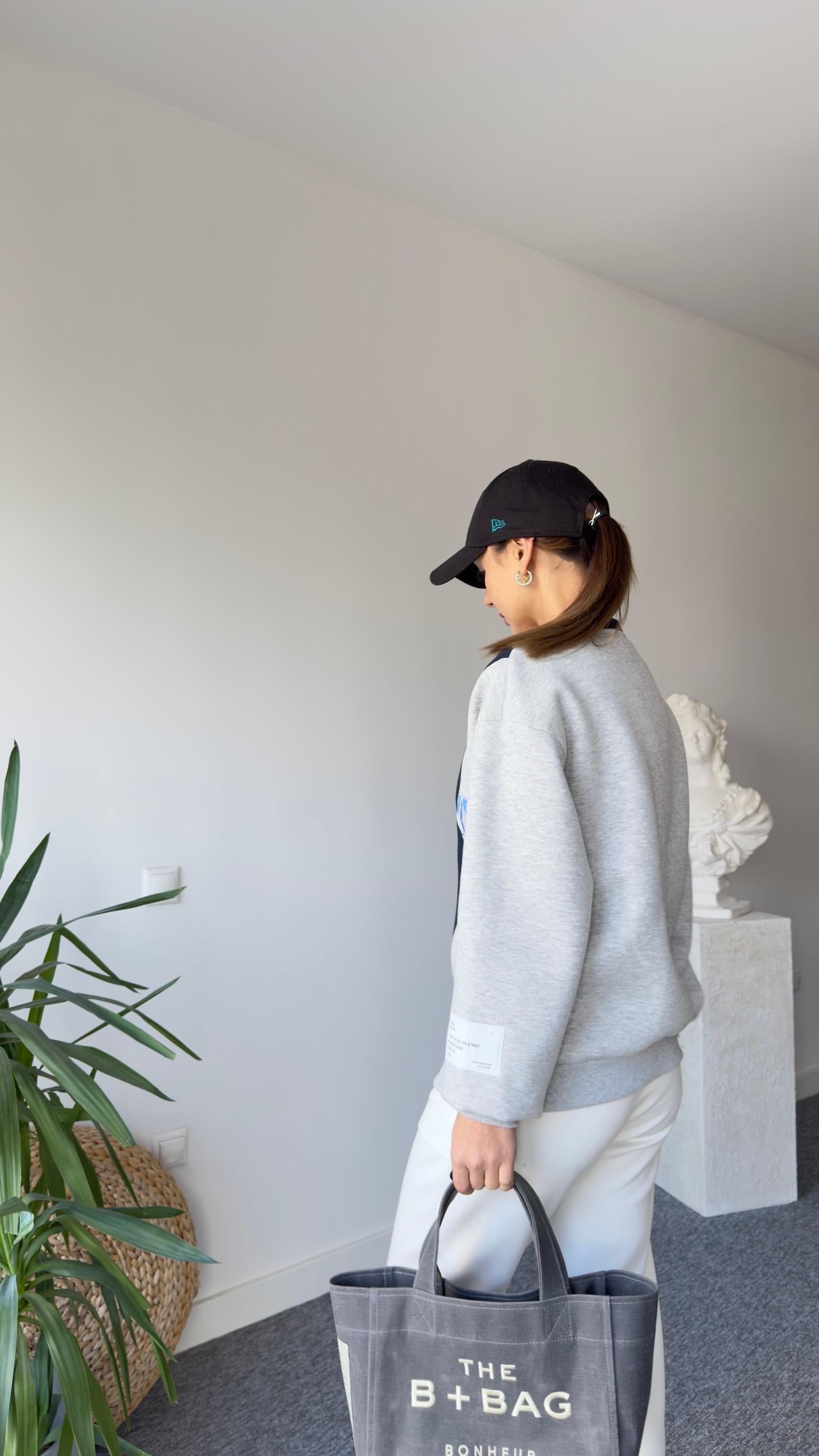 Frieda Fermuar Detay Baskılı Tasarım Sweat